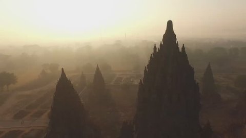 Prambanan Temple Aerial View