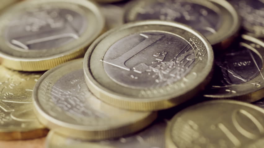 Euro Coins close up