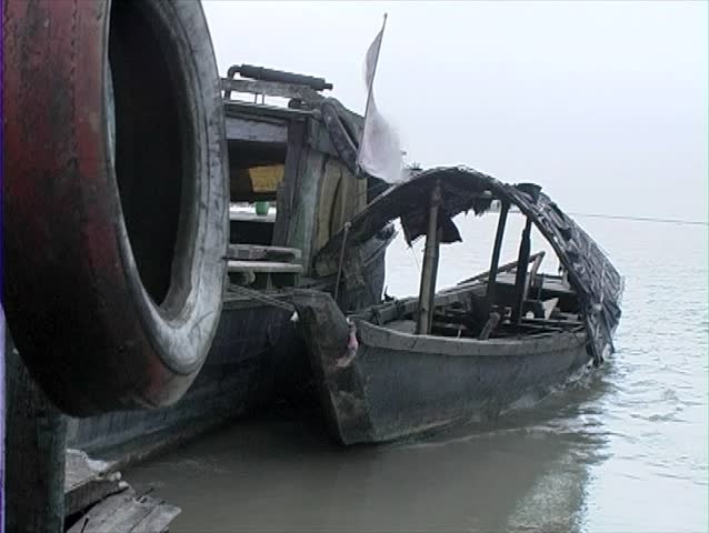 Boats on the Brahmaputra River