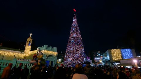 Christmas at Nazareth, Israel.  12-25-2016