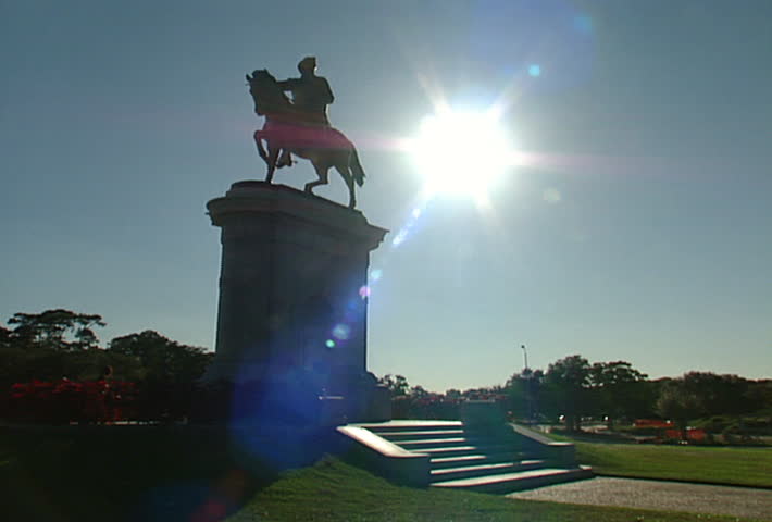Hermann Park Houston Statue - zoom in