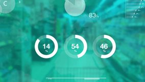 Supermarket or hypermarket smart shopping, using new technologies and infographics statistical data with charts and diagrams to analyze purchase habits of customers - Powered by Shutterstock - Get 15% off with code: PIKWIZARD15
