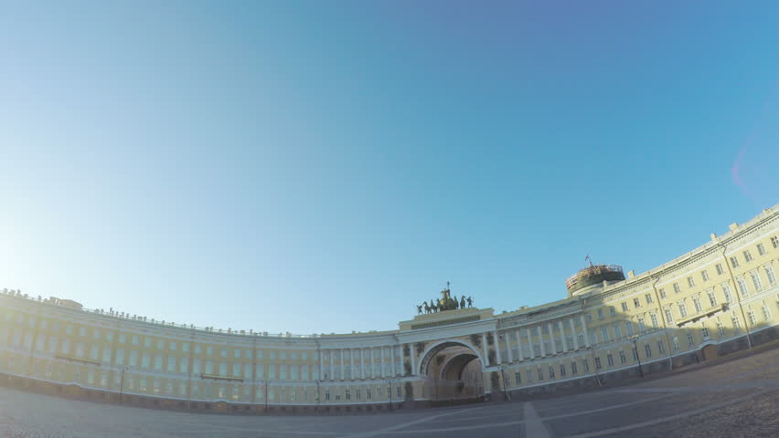RUSSIA, SAINT PETERSBURG, JULY, 2016: Palace Square in St. Petersburg, July 2016 in St Petersburg Russian Federation