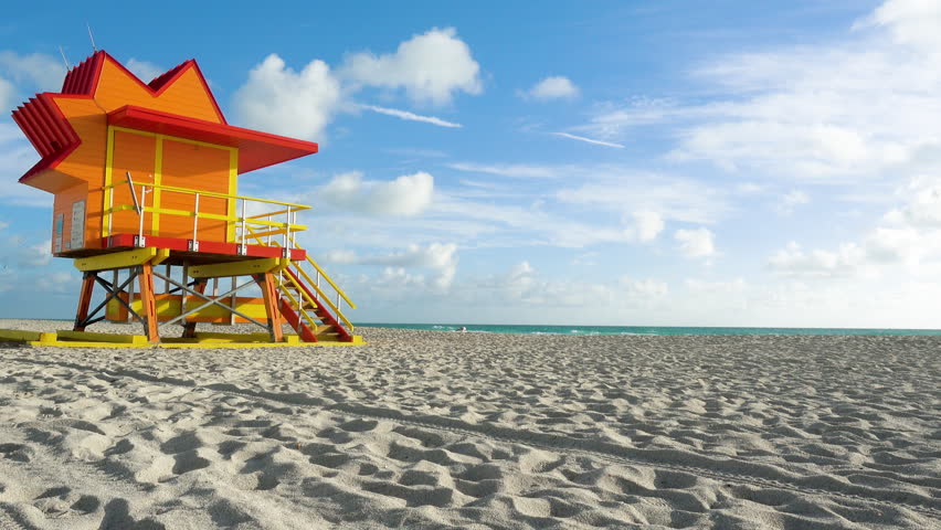 Timelapse Miami Beach Liuard Stand Stock Footage Video 100 Royalty Free 22885939 Shutterstock Timelapse Miami Beach Liuard Stand
