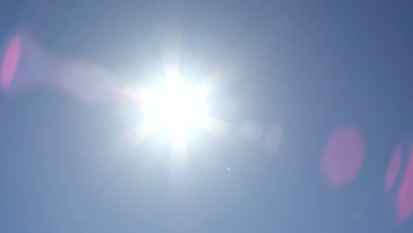 Man's hand with the sun