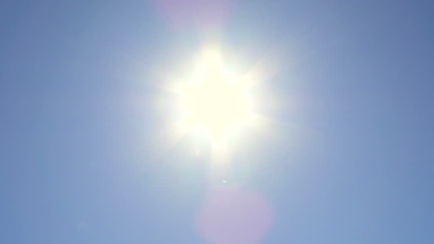 Man's hand with the sun