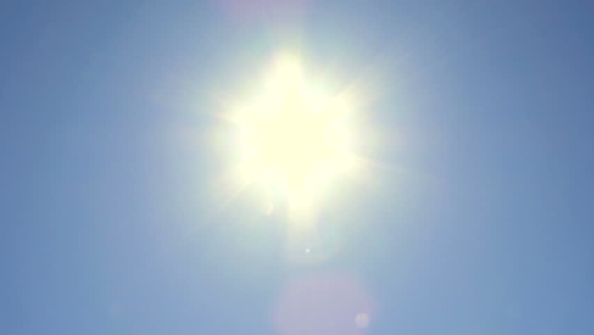Man's hand with the sun