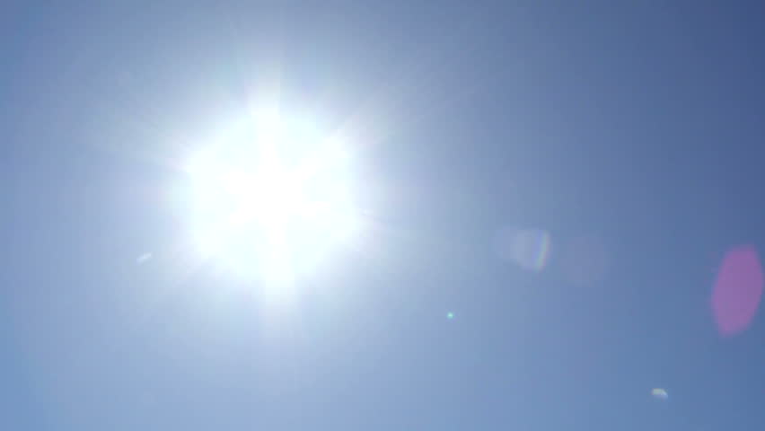 Man's hand with the sun