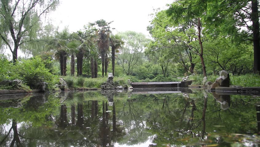 Smal lake near imperior palace in Nanjing, China