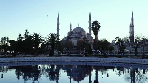 ISTANBUL, TURKEY 19 NOVEMBER 2016- Sultanahmet, and Ayasofia are one the most famous places in Istanbul that tourists visit every year