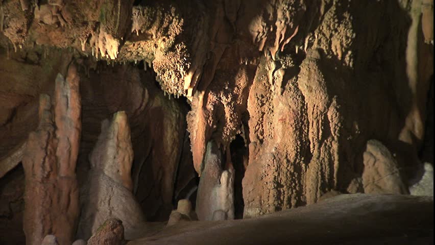 cave columns and stalagmites