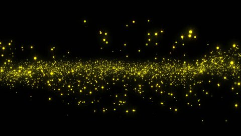 Particle seamless background. Glow gold element backdrop.