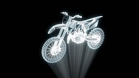 Motorbike in Hologram Wireframe Style. Nice 3D Rendering
 - Powered by Shutterstock - Get 15% off with code: PIKWIZARD15