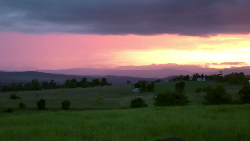 Australia - Purple / orange sunset.