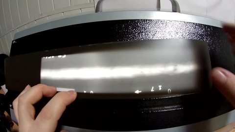 Evaluation of x-ray weld large diameter pipe is made panoramic photography