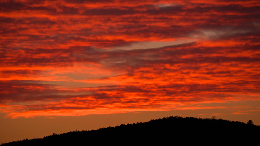 red clouds sunset sky time lapse Stock Footage Video (100% Royalty-free ...