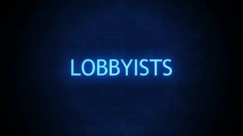 Forboding Political Text - Lobbyists Glitching