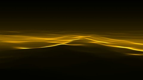 Abstract shiny golden waves. Light streaks. Seamless loop. Water waves, yellow color over a dark background. Ideal for Motion Graphics backgrounds, Composition, etc.
Seamlessly loopable.