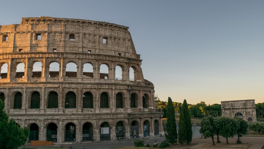 latar belakang bangunan colosseum