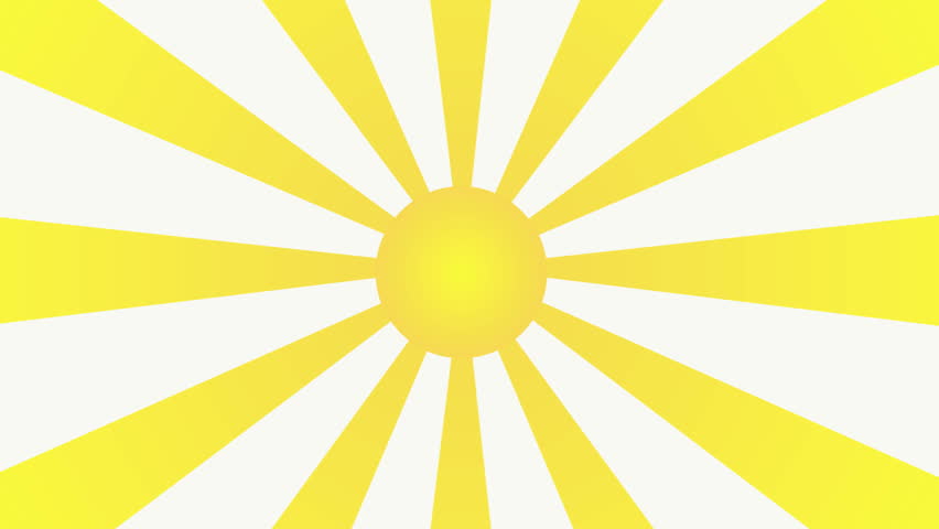 Hot sun with thermometer animated illustration. HD 1080.