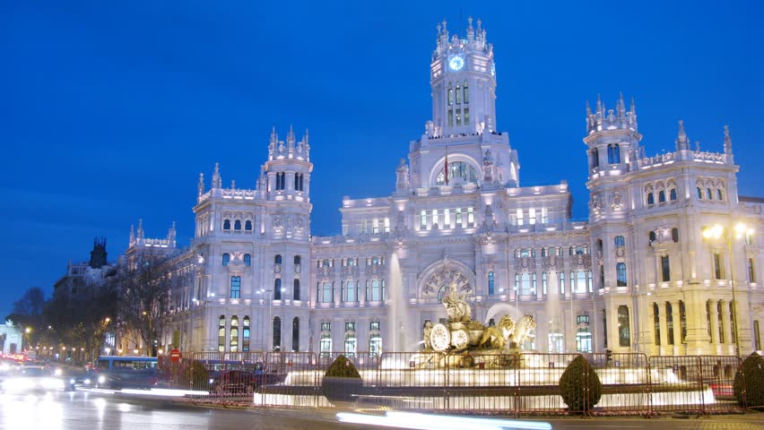 Madrid - Mar 10: (timelapse Stock Footage Video (100% Royalty-free 