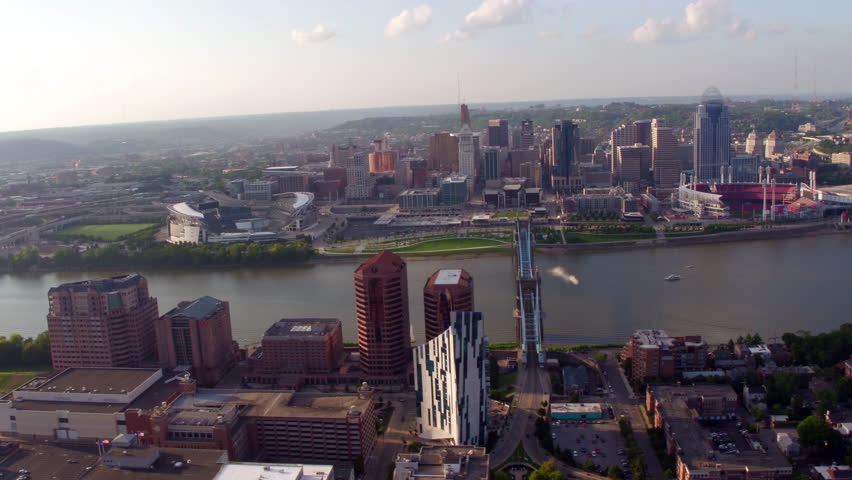 Aerial view of Cincinnati, Ohio