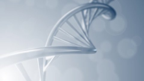 Rotating DNA with formula background