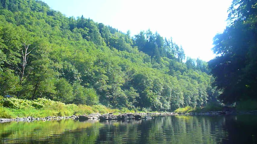 Floating down river in Oregon during the summer.