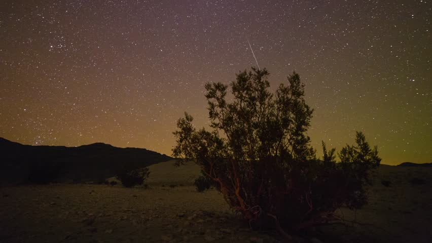 Milky Way over Sand Dunes - Time lapse