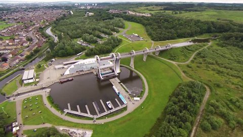 4 1 Falkirk Wheel Bridge Scotland Stock Footage Video (100% Royalty ...