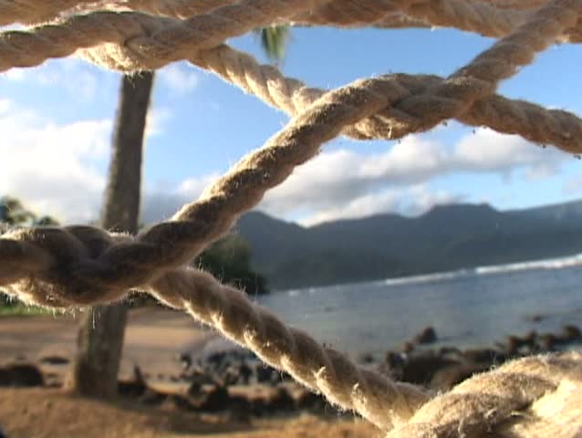 Point of view in Hammock on Kauai Island, Hawaii