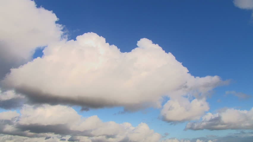 Beautiful HD cloudscape with large, building clouds. 1920 X 1080.