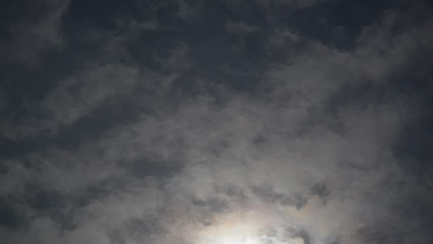 Cloudy sky and full moon., a Nature Video by Suwan Banjongpian
