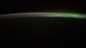International Space Station ISS Aurora and Moonglow Over West Europe, Time Lapse 4K. Created from Public Domain images, courtesy of NASA Johnson Space Center : http://eol.jsc.nasa.gov