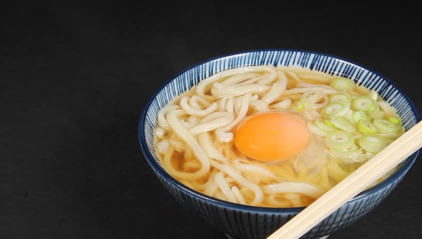 Japanese Cuisine Tsukimi Udon Stock Footage Video 100 Royalty Free Shutterstock