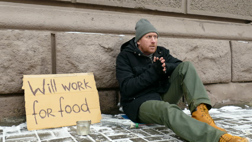 Frozen Homeless Man Warming Hands Stock Footage Video 100 Royalty Free Shutterstock