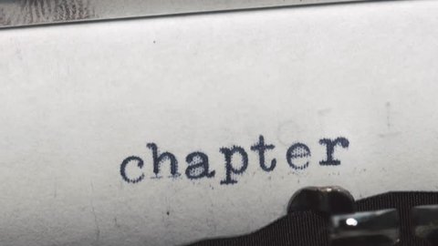 Chapter 1. Typed on an old vintage typewriter