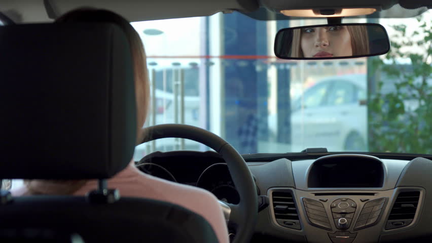 rear view mirror inside car