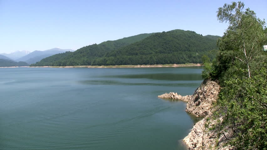  Lake on the base of the mountain,Balea lake in Romania