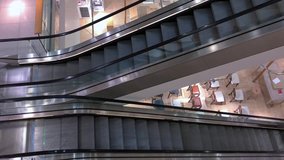 escalator shopping mall
