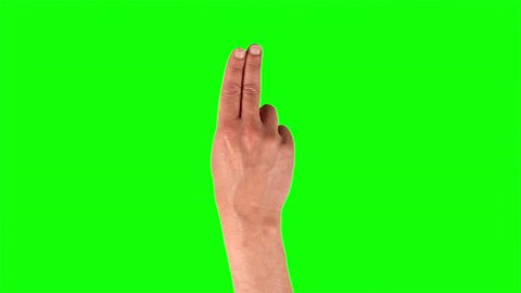 Set of hand gestures, showing the uses of computer touchscreen, tablet, trackpad or ipad. Full HD with green screen. modern technology, 1080p, 1920x1080 Stock Video
