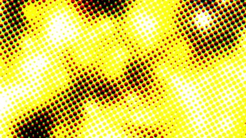 Bright  Old  Halftone Wavy Pattern   -   Abstract  Video Footage