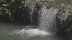 Tropical waterfall in Thailand slow motion 4xHD video :Ungraded