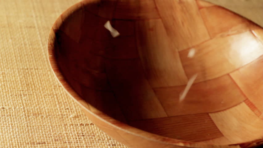 Pouring Rice into Bowl