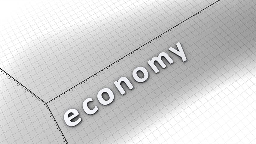 Growing economy chart animation.