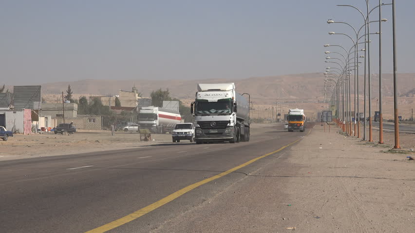 desert highway jordan - november 2016 Stock Footage Video (100%  Royalty-free) 23160403 | Shutterstock