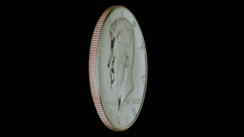 Colorized Flowing Flag 2015 JFK John F Kennedy Half Dollar - Uncirculated, P Mint