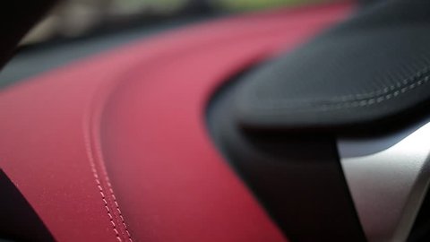 durable leather car interior