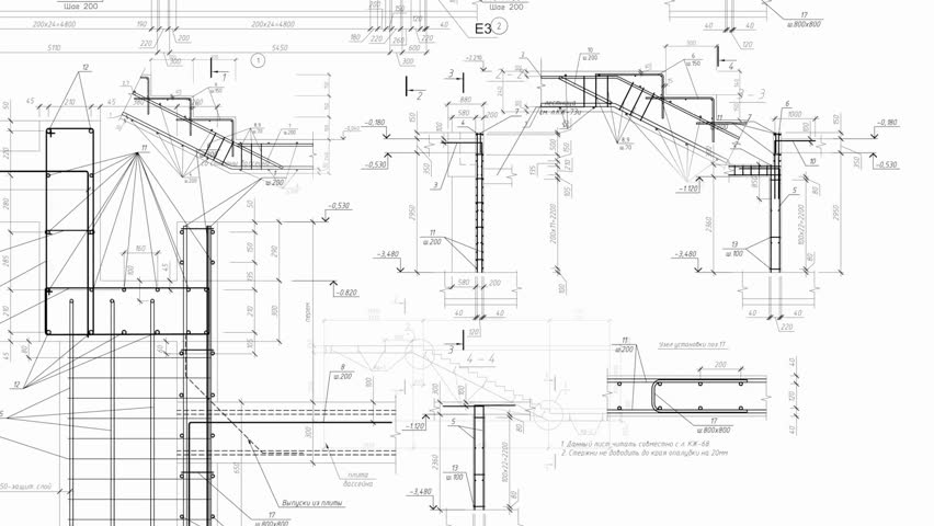 construction drawings background. 
loop