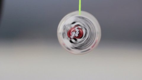 Slow close up shot of a yo-yo being used. (Santiago, Chile - May 2016)